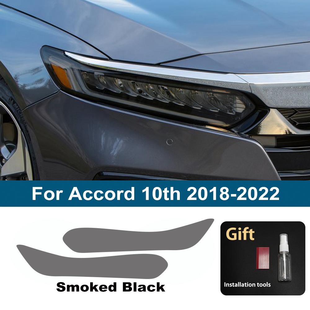 For Honda CR-V/HR-V/Vezel/Civic/Accord/Fit/Jazz/Pilot TPU Headlight Protective Film Smoke Black Anti-Scratch Vinyl Wrap Cover
