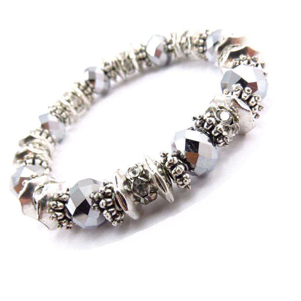 Les Trésors De Lily [J6881] - Bracelet créateur 'Sissi' argenté