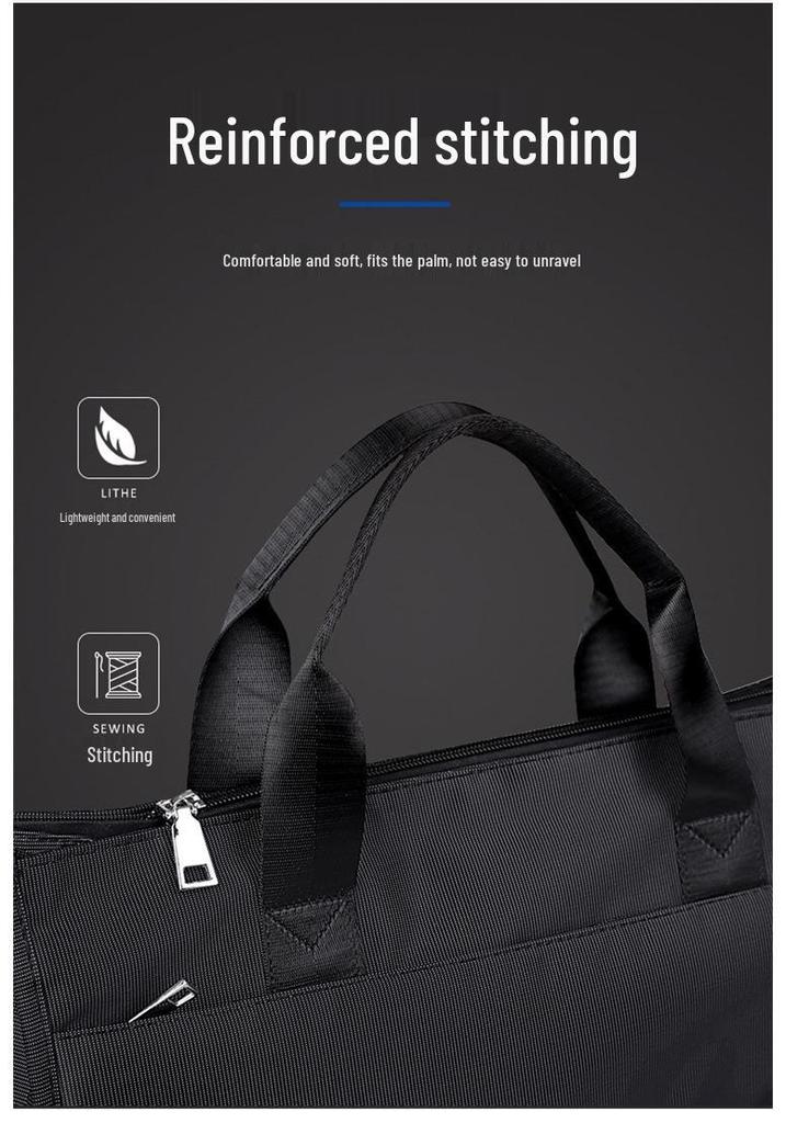 Unisex Business Briefcase - Large A4 Document & Textbook Handbag