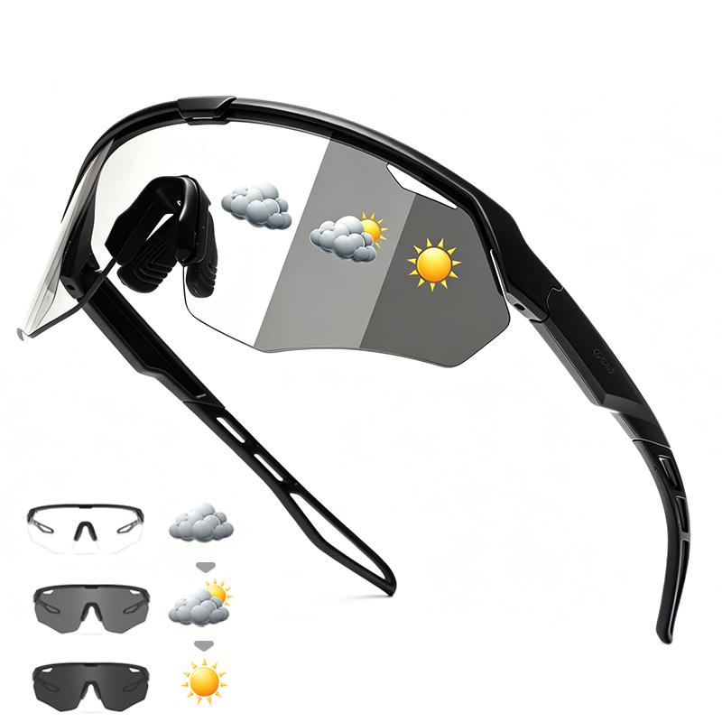 Photochromic Cycling Sunglasses UV400 Lightweight Sports Glasses Men Women MTB Road Bike Running Outdoor Windproof Eyewear 7