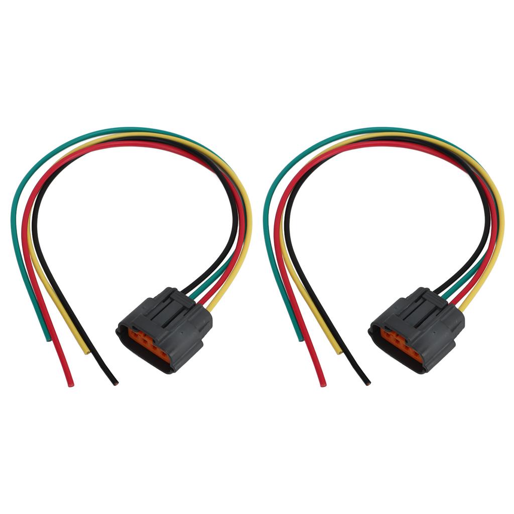 2PCs Connector Plug Pigtail Harness T2T52971SPEC 4Pin Replacement for Mazda B2200 B2600 1990?1993