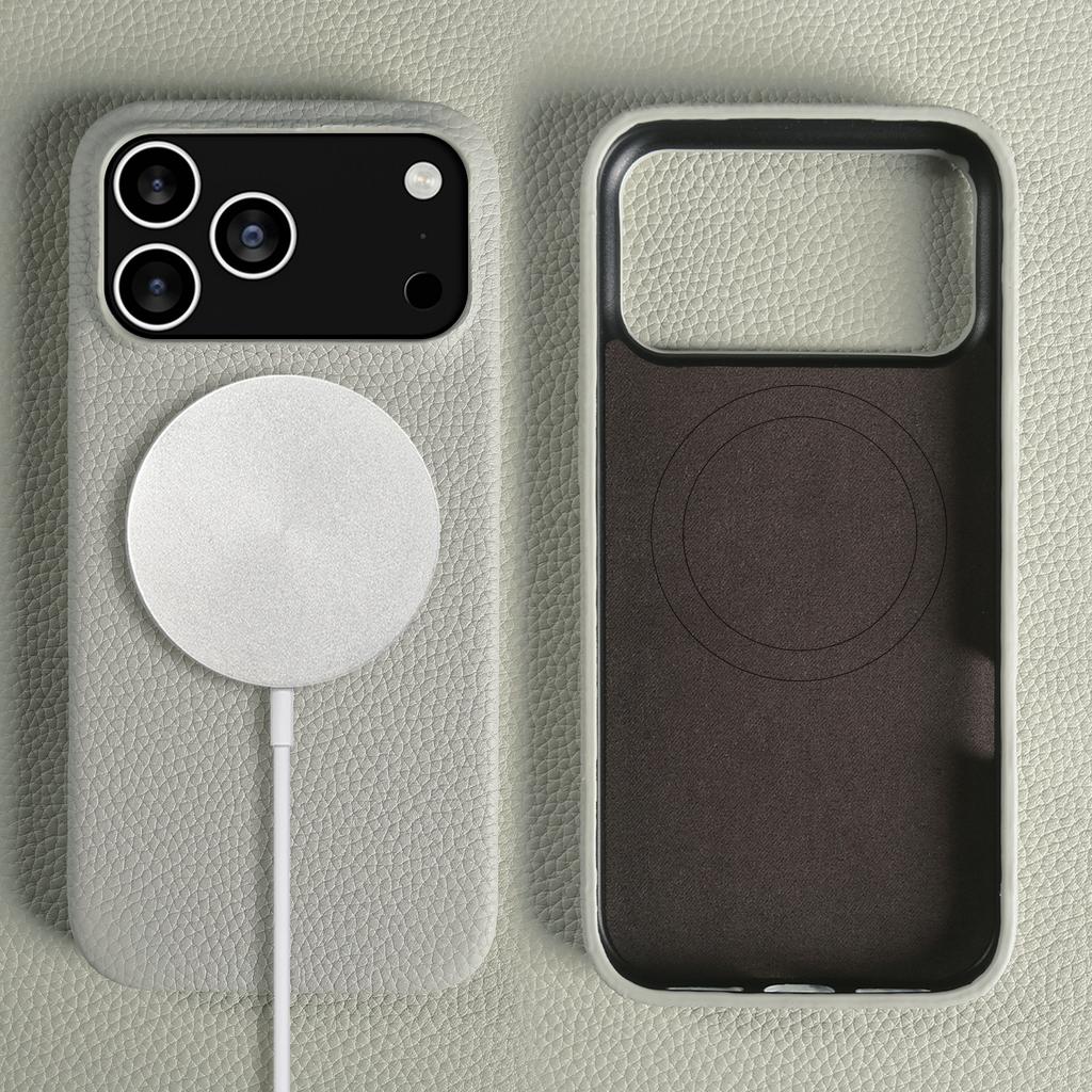 Custodia in Pelle di Vacchetta Magnetica All-inclusive per iPhone 17 Pro Max Air 16 Pro 15 14 13 12 11 Guscio per Cellulare di Lusso di Alta Gamma