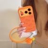 Cartoon Orange Plaid Horse iPhone 17/16 Pro Max/15/14 Case