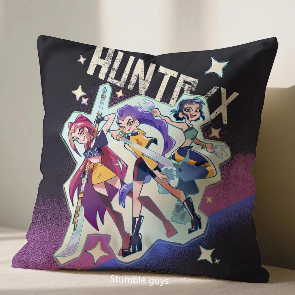 Demon Hunters Kpop Cushion Cover Anime 45X45cm Sofa Pillowcase Decorative