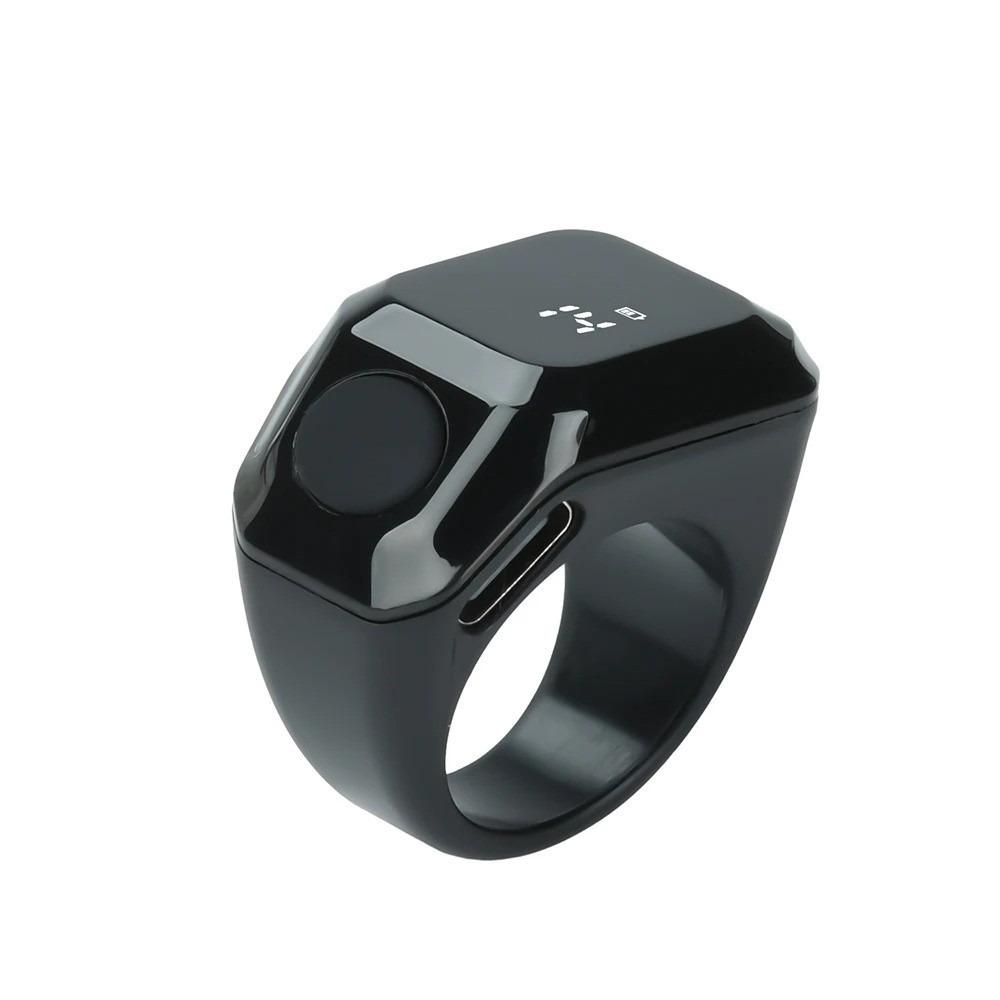 

Мини-умное кольцо-счетчик с OLED-дисплеем, перезаряжаемое через Type-C, цифровое кольцо-счетчик, сенсорное управление, носимый счетчик, инструмент для подсчета чёрный