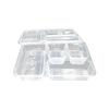 WEISHENG 4-Compartment Disposable Food Containers (120 Sets)