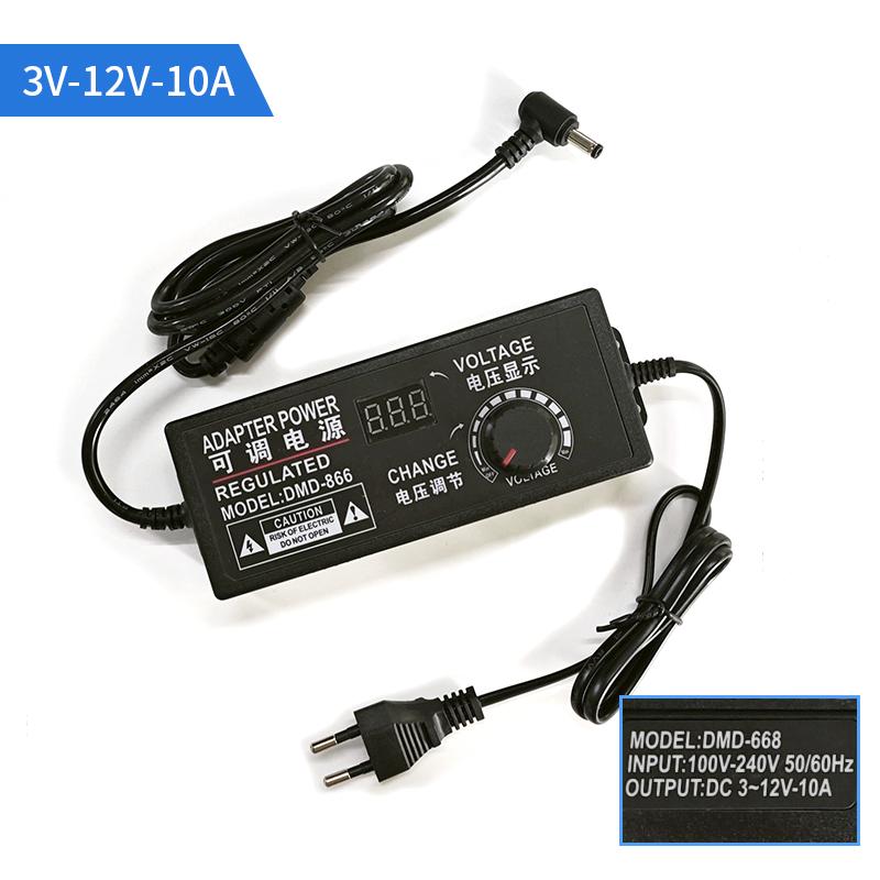 AC DC Adjustable Adapter 1V-24V 3V-36V 3V-24V 24V-36V 5V-12V 3V-12V Various Voltage DC Source 12V For 2835 5050 5730 LED Strip