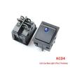 KCD4 Rocker Switch: 4/6 Pins, 2/3 Positions, Illuminated, 25x31mm, 16A 250V Power Button