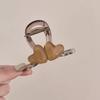 Headwear Heart Shark Clip Korean Style Resin Shark Clip Hair Accessories Love Hair Claw  Daily