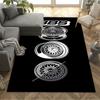 Bbs Wheel Floor Rug Office Rug Perfect for Game Room Study Room Decorate Room Living Rooms Antislip Carpet Decorate Offices
