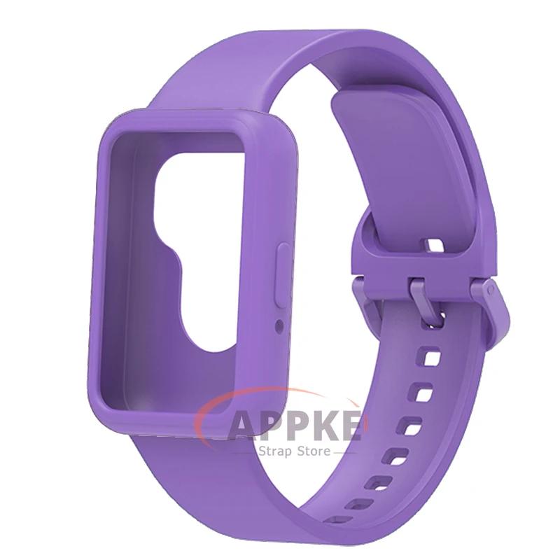 Case+Band for Samsung Galaxy Fit 3 Protective Soft TPU Cover+Bracelet for Galaxy Fit 3 Bumper Sports Strap Watch Accessories