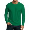 Men's Round Neck Plunger Long Sleeve T-Shirt Top