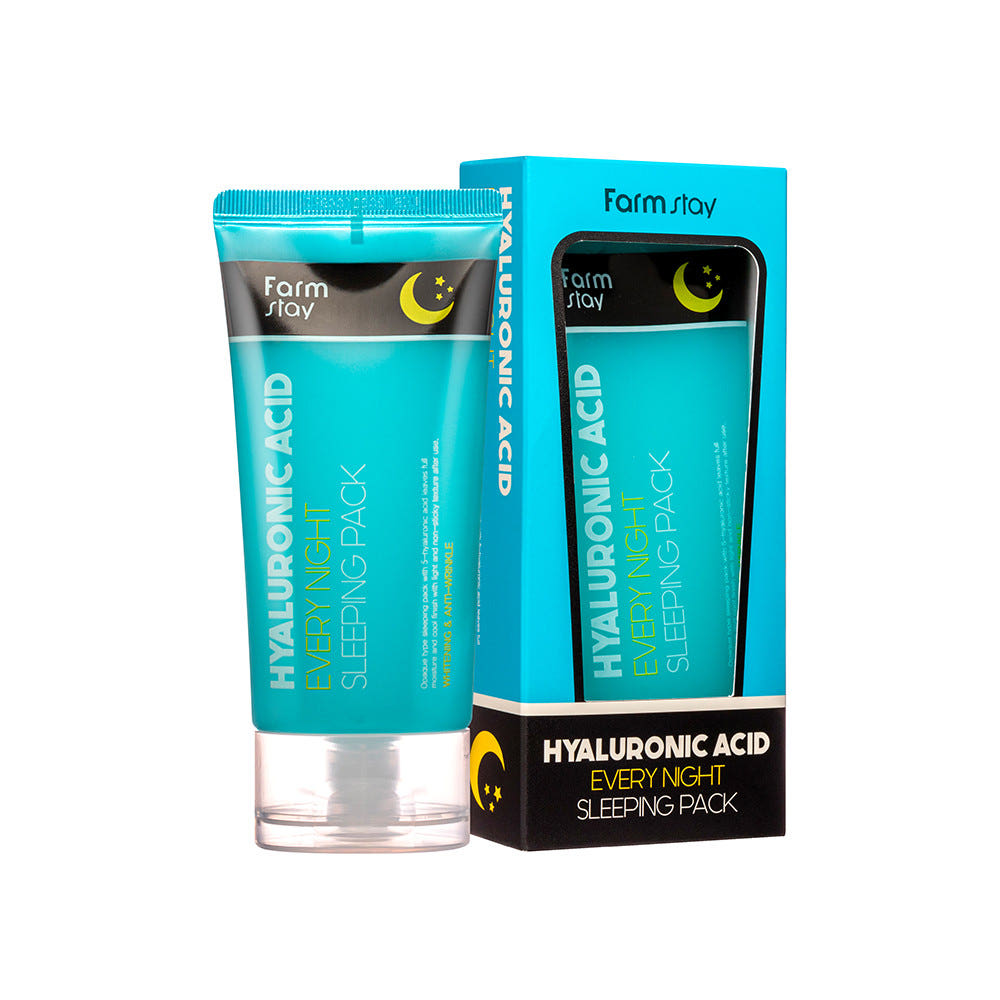 

[Farmstay] 1+1 Farmstay Hyaluronic Acid Every Night Sleeping Pack 120ml + 120ml (2EA Bundle) 2EA Bundle