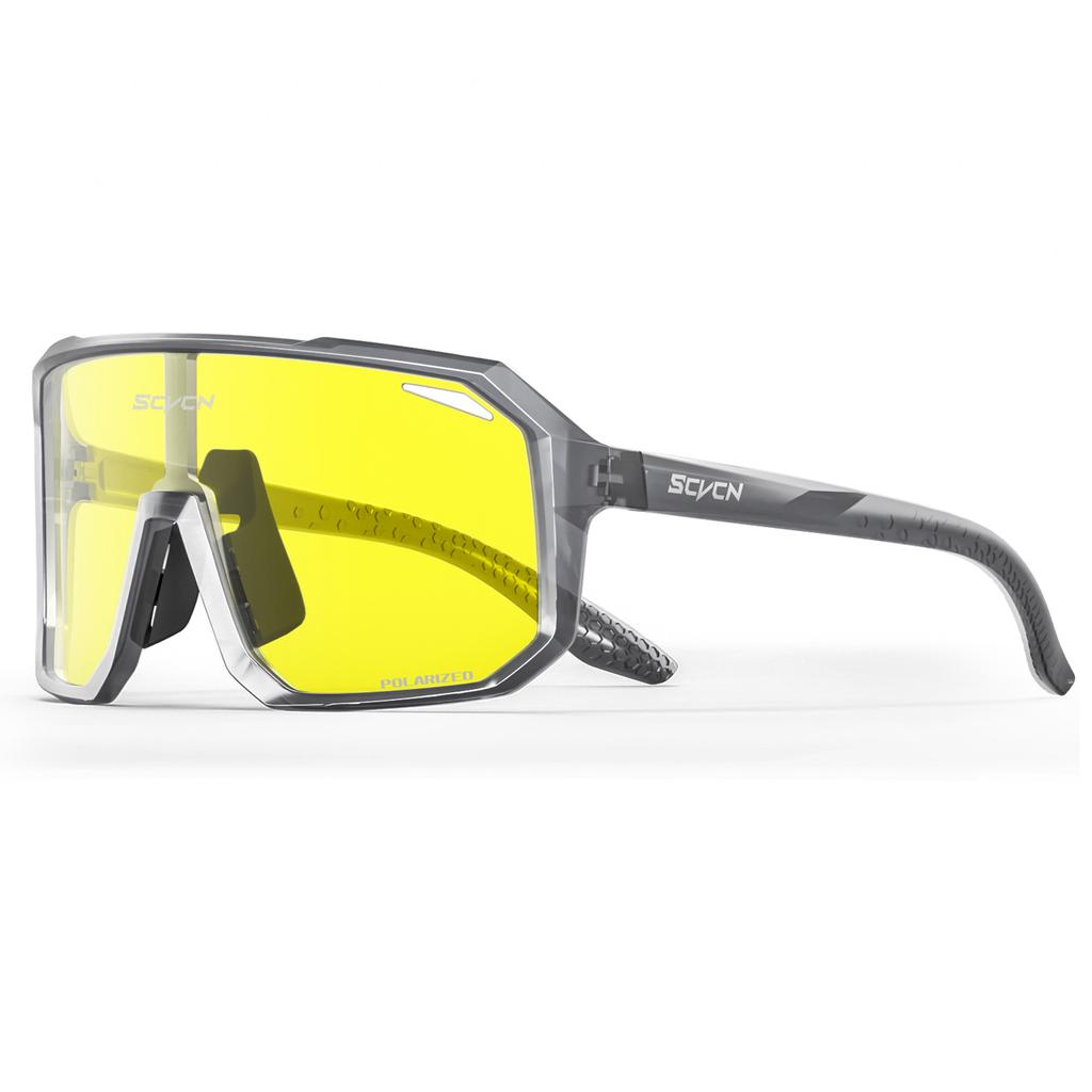 Neue gelbe polarisierte Radbrille Herren Fahrrad MTB Fahrbrille Damen Outdoor-Sport Wandern Angeln UV400 Brille