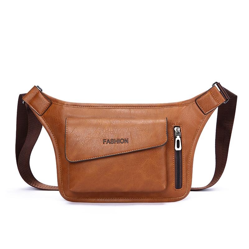 New Men's Vintage Chest Bag Waterproof Large Capacity Crossbody Single Shoulder Bags with Sport Small Messenger Bags
