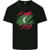 Torn Maldives Flag Maldivian Day Football Kids T-Shirt Childrens