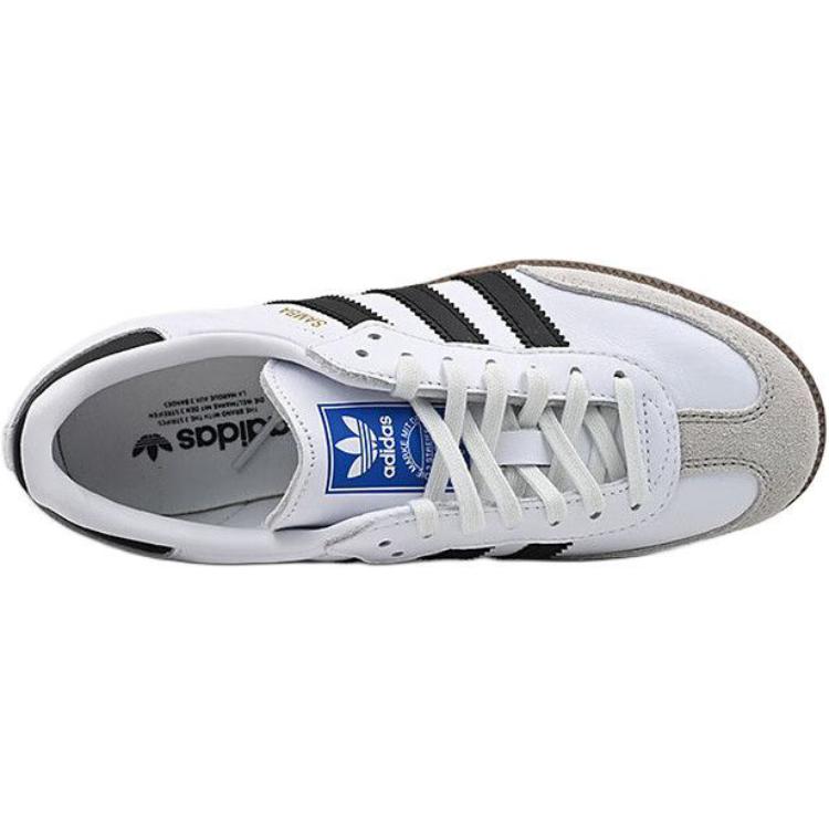 Adidas Originals Samba Og Comfortable Versatile Non-Slip Durable Low-Top Kids Skate Shoes Men Skate Shoes White Black JQ4112