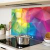 Decorative Glass Chopping and Serving Boards Abstract 2x40x52 cm