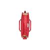 Gucci Star GG pattern herringbone raffia and leather handbag children's red/beige
