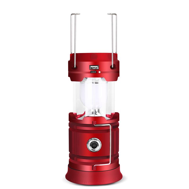 Led Camping Lantern Rechargeable for Mobile Phone Charging Solar Camping Lamp