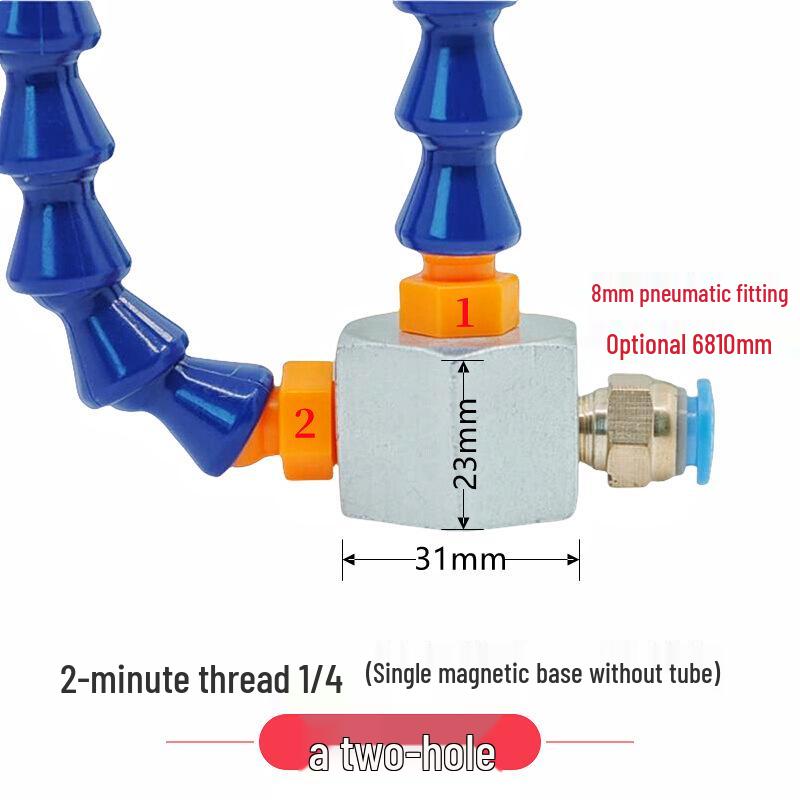Adjustable Magnetic Base Air Nozzle with Universal Gooseneck Tube