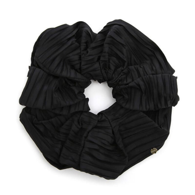 UNDERCONTROL studio SCRUNCHIE / JEWEL / PLEATS / BLACK