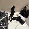 Sense boots stretch socks mature high heel thin heel thin sexy thin boots heightened pointed