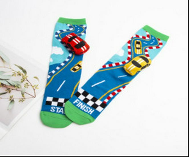 3D Cute Kids' Mid-Calf Socks - Mickey, Minnie & Rabbit Designs