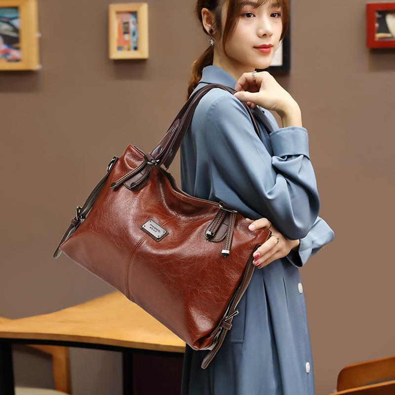 Frühling/Sommer Damen Tasche Große Kapazität Handtasche Weiblich Retro Pendeln Mode Alles Auf Einer Schulter