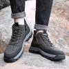 Fashion Men ankle Boots lace up Winter Shoes Mans Footwear Warm Fur Snow Boots Ankle Botas Hombre Winter Boots Men Plush Winter Sneakers