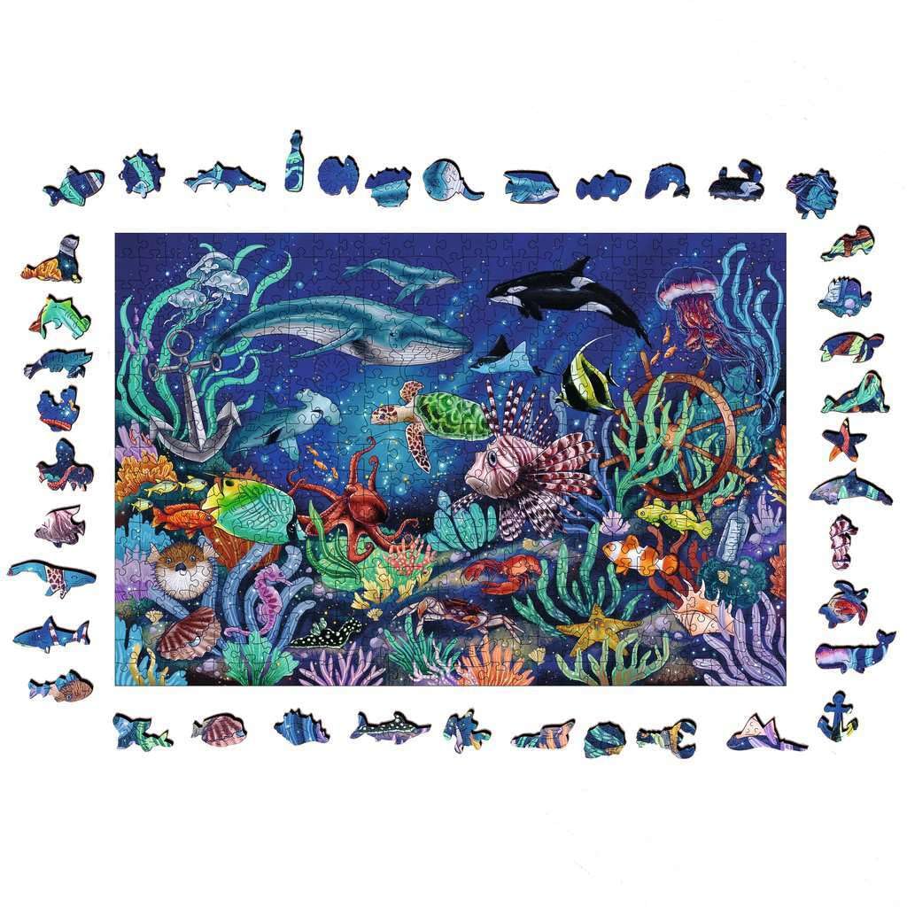 Ravensburger Jigsaw Puzzle Wood Puzzle Under the Sea 500 Pieces Finished 40x27cm Item 17515 4 Gift - - - - Size - Number Puzzle,