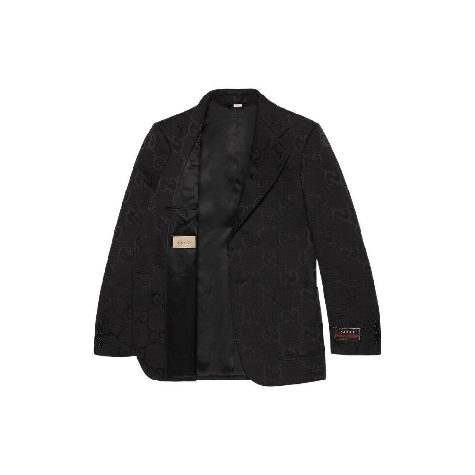 GUCCI SS22 Business Suit Coat Men's Black 680759-ZAHT6-1000