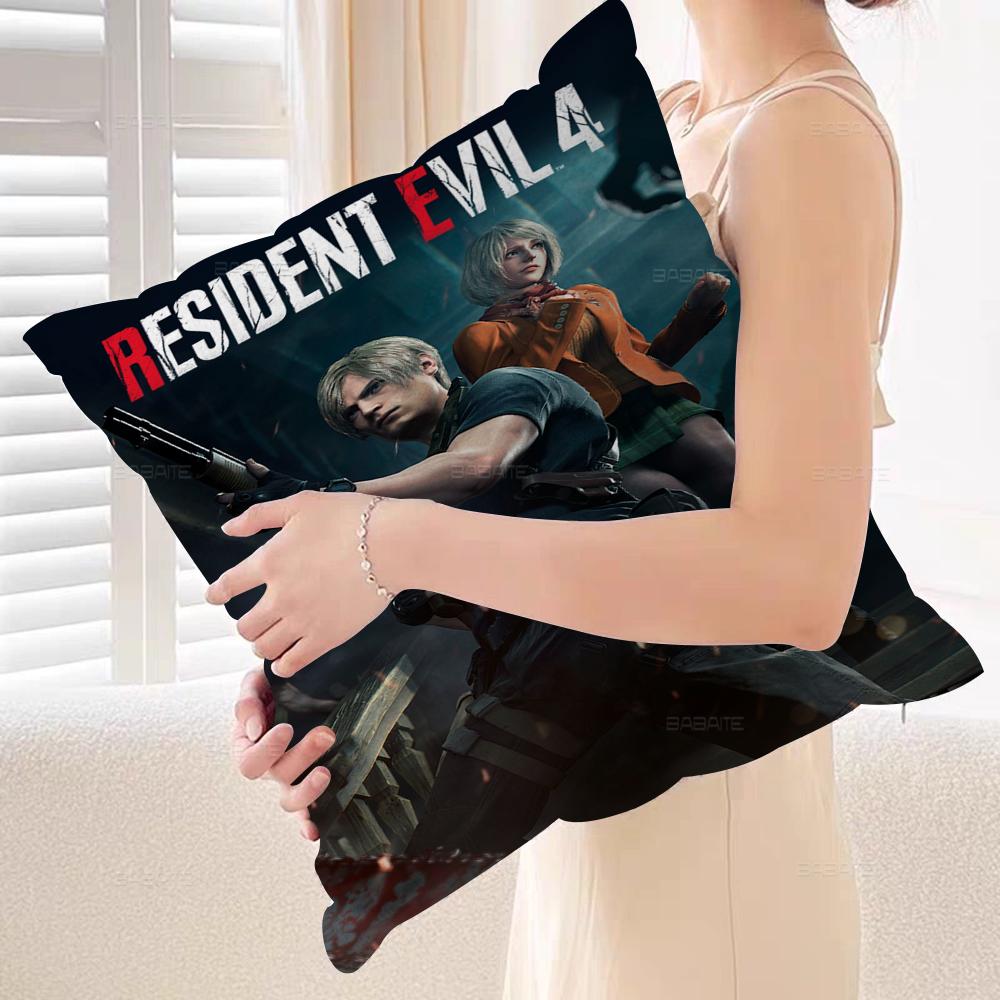 Game R-Resident Leon Kennedy Evil Pillow Gift Home Office Decoration Pillow Bedroom Sofa Car Cushion Coverpillow Case