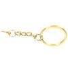 10pcs Key Ring Alloy Key Chain Ring Parts with Screw Eye Pin Connector DIY AccessoriesGold 25mm / 1in