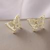Hollowed-out Bow-shaped Stud Earrings - Butterfly-shaped Earrings for Women, High-end and Luxurious Zirconia Earrings