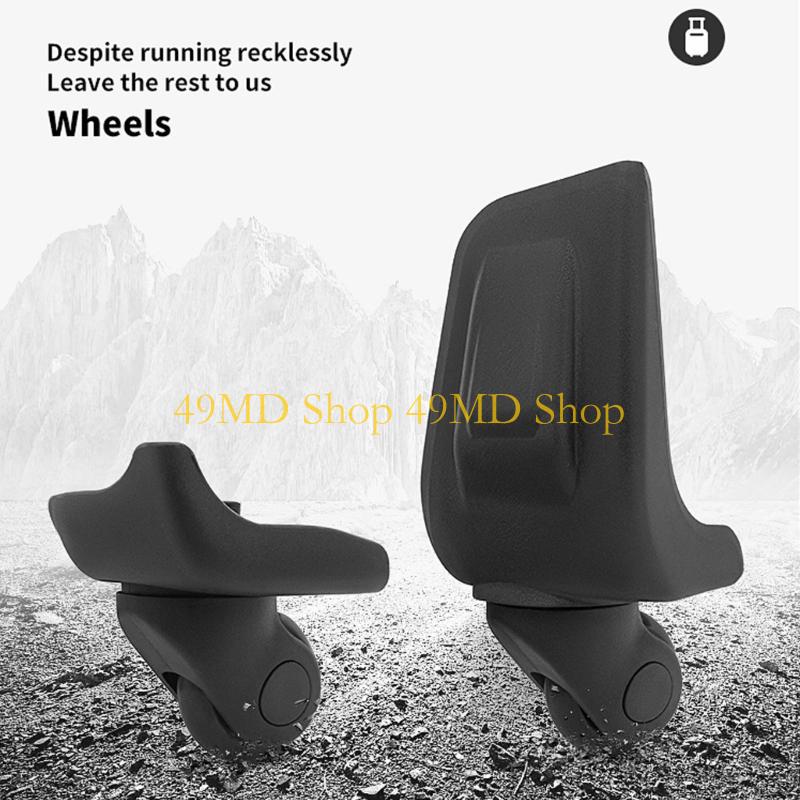 49MD Luggage Replacement Luggage Suitcase Caster with 4 Holes,360 Degree Rotation Spinner for Suitcase