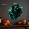 Spooky Wall Stickers Halloween Theme Sticker, Horror Skull Decal, Waterproof Self-adhesive Decor Art, for Home Living Room Bedroom And Party Ornaments