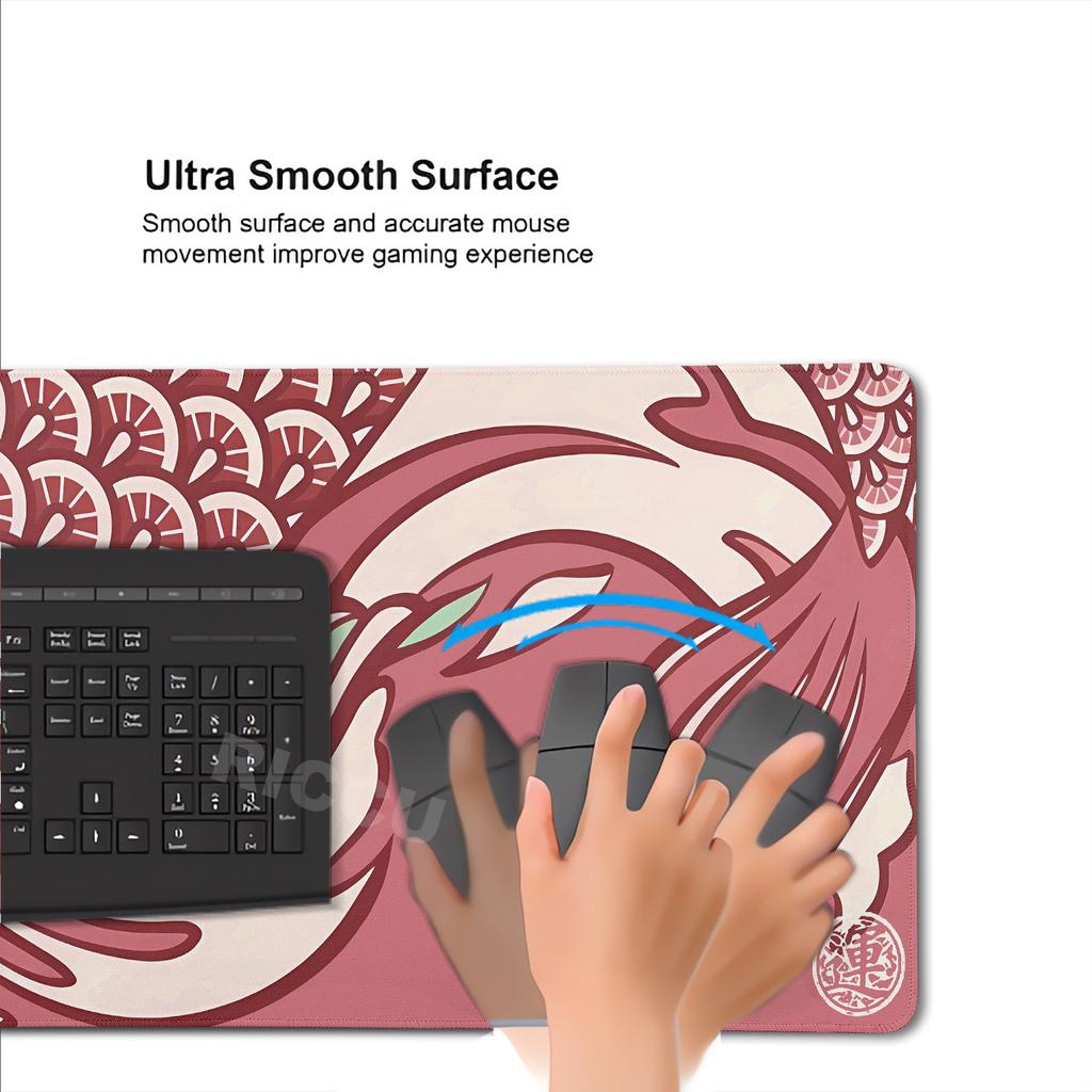 XXL HD Printing Large Desk Mat Mouse pad Japanese-style Koi Fish Cloud Gaming Keyboard 40x90cm MousePad Extended protective Pads