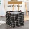 Cotton and Linen Waterproof Large Storage Household Moving Quilt Clothes Cabinet Foldable Dirty Laundry Basket Desktop Storage Box