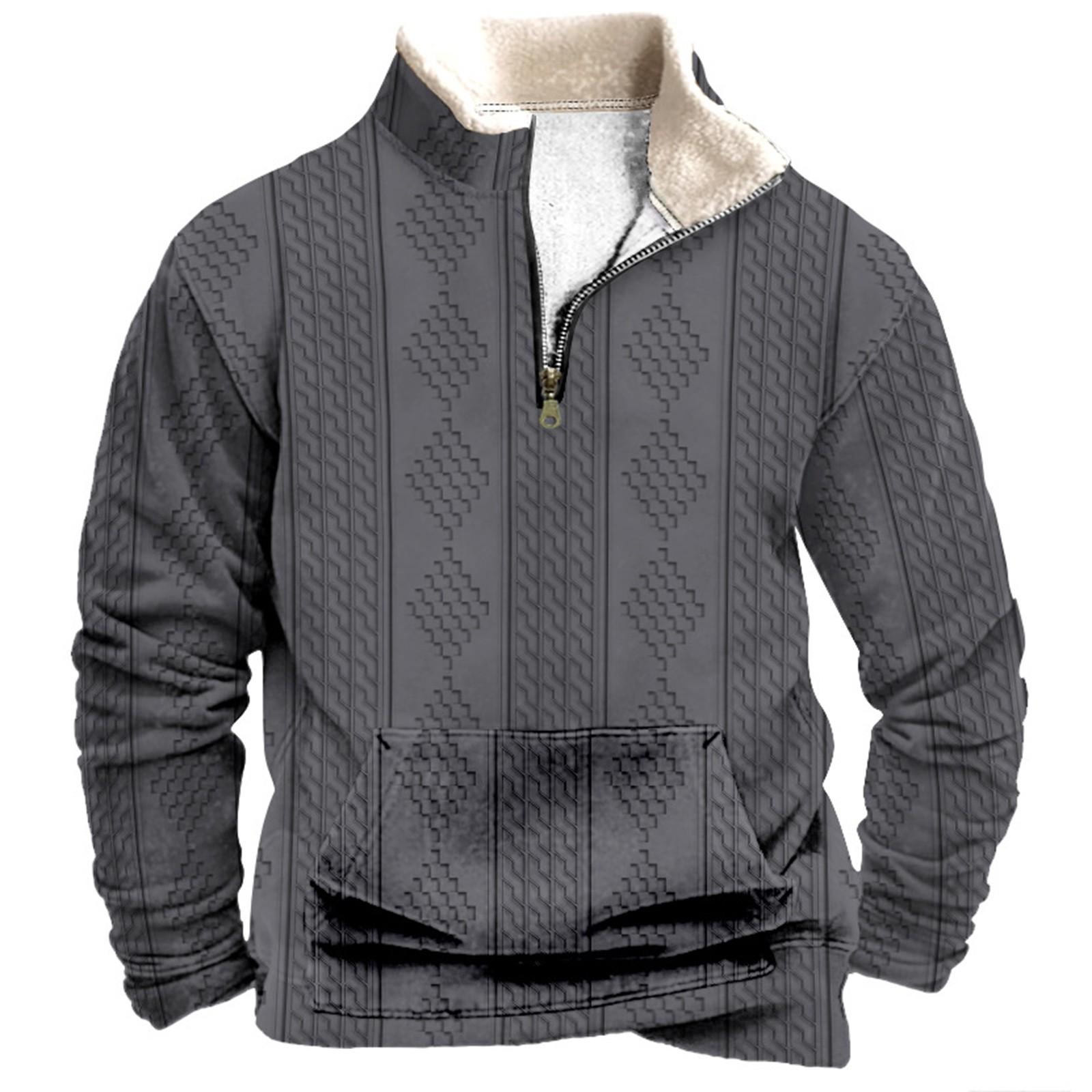 

Весенняя и мужская толстовка с воротником-стойкой — это повседневные свитера для активного отдыха, топы L