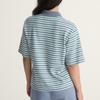 Vans Color Block Gestreiftes Knopf-Kurzarm-Polohemd Damen Oberteile VN0010AVFOI