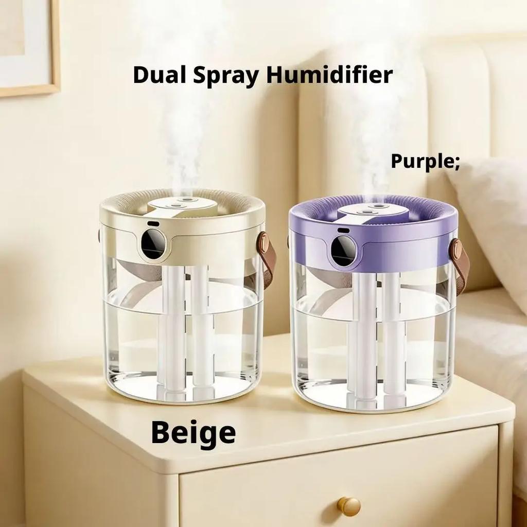 Triple Spray Humidifier Quiet Large Mist Volume Large Capacity For Bedroom Living Room Office Home Safe For Pregnant Women Baby