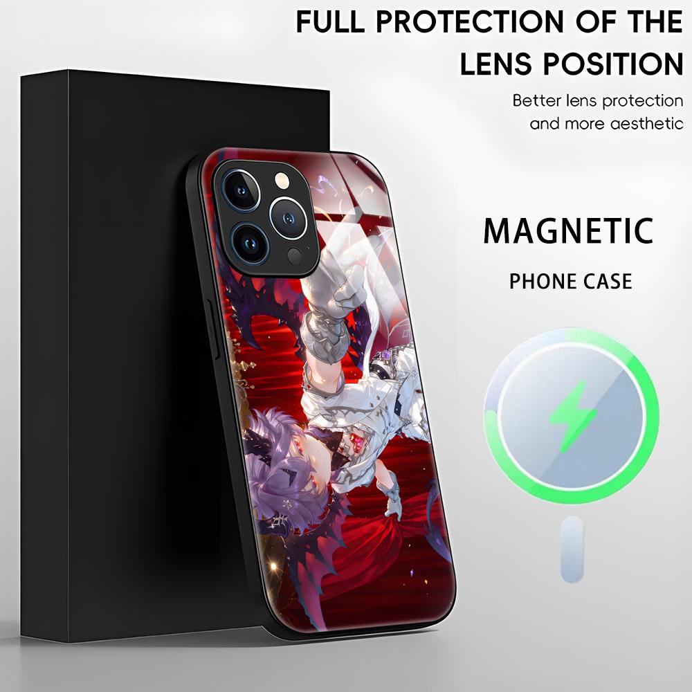 Genshin Impact Durin Phone Case For iPhone17 16 15 14 13 12 11 X XR XS 8 Plus Mini Pro Max Glass Magnetic Case