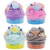 Slime Pelucheux Parfumé 60ML, Pâte de Cristal Élastique, Aspect Bonbon, Soulagement du Stress, Festival, Anniversaire Décor Quotidien Relax