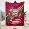 Bayern Munich Stadium Night Personalized Name Blanket Throw Customizable Blanket Warmthful Decor for Nap Couch Livingroom Chair Four Seasons Universal