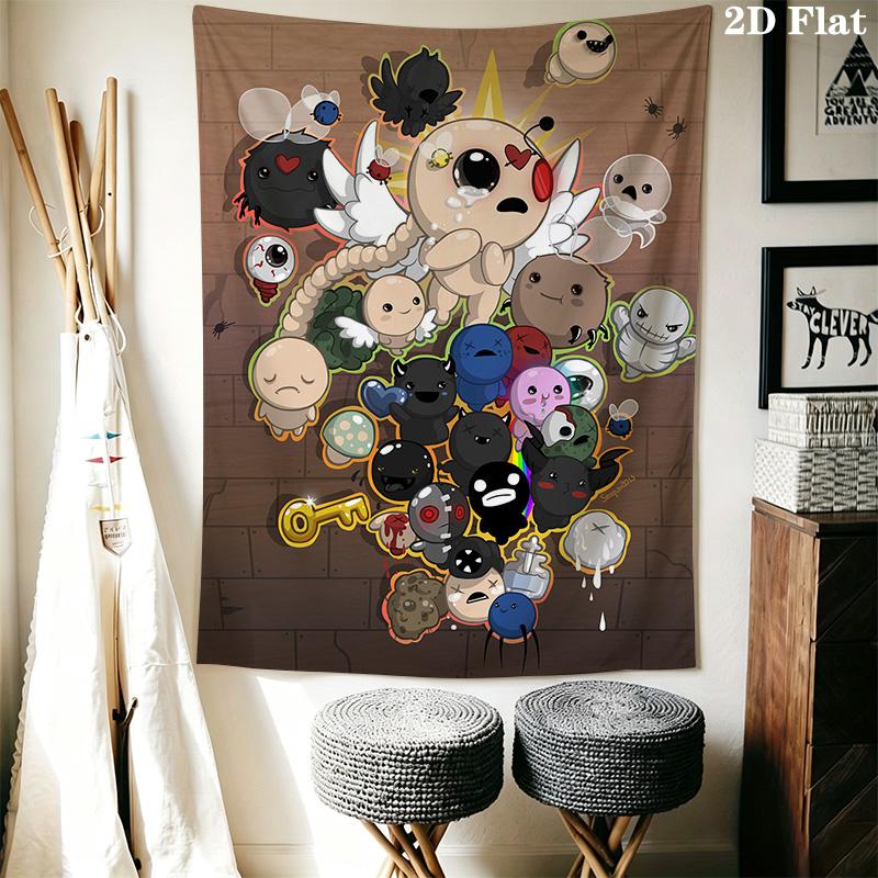 The Binding of Isaac Pattern Home Decor Tapestry, Wall Hanging, Decorative RV Wall Cloth.XGT0914026