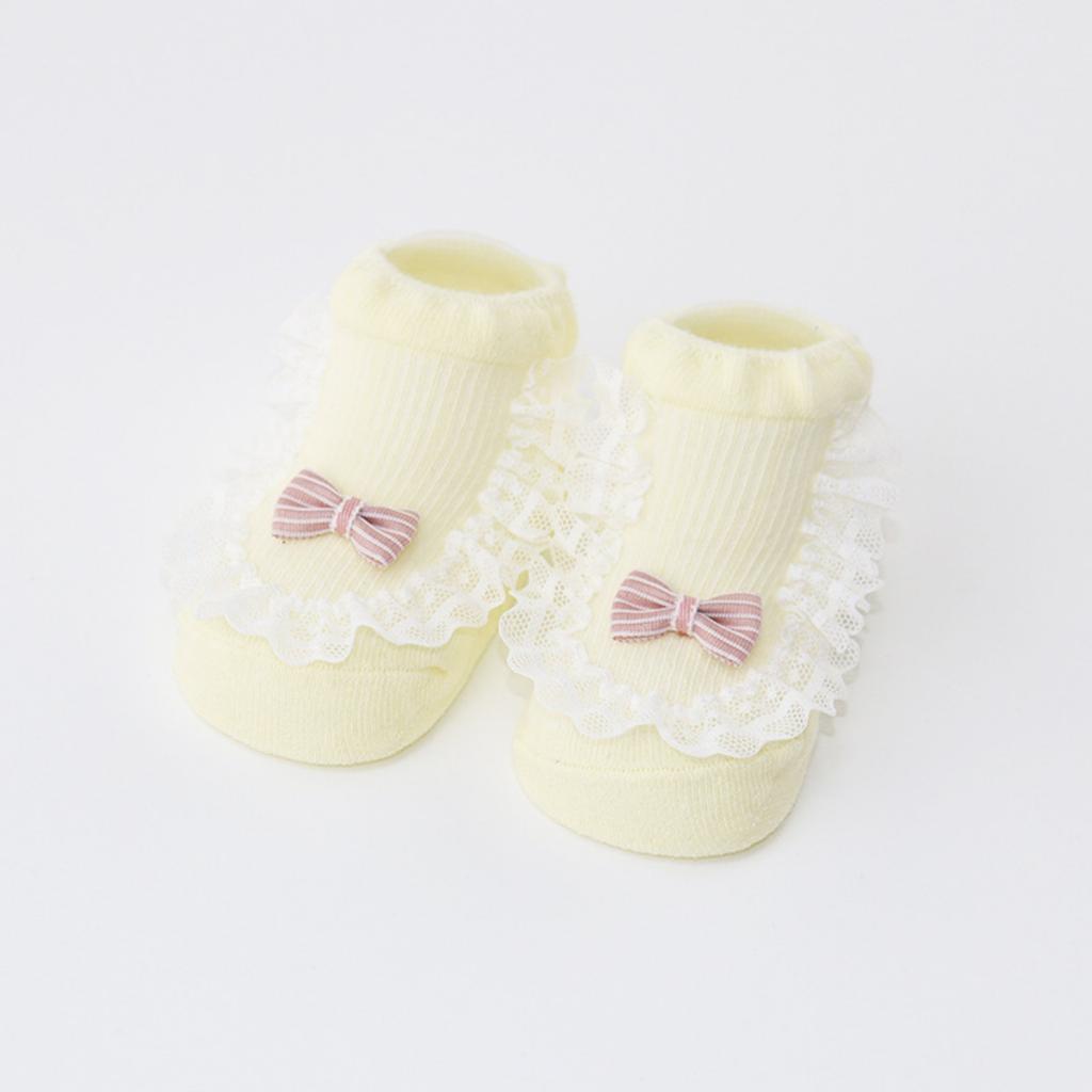 Spring/Summer Baby Lace Socks, Non-, Loose Cuffs, Comfortable Legs, Combed Cotton, Breathable Mesh, Newborn Girls' Socks