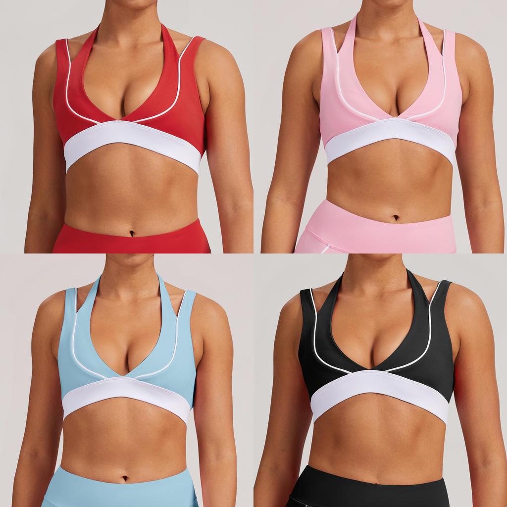 Womens Yoga Sports Bra Set With Quick Dry Fabric For Running And Fitness Activities