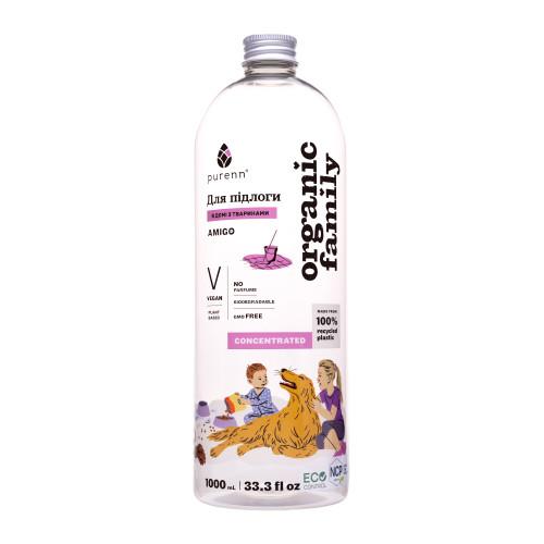Натуральный очиститель полов AMIGO ANIMAL FRIENDLY неароматизированный Purenn Organic Family 1 л