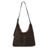 2026 New Fashi Casual Tote Faux Suede Solid Color Large Capacity Commuting Shoulder Bags Retro Waterproof Durable Bags